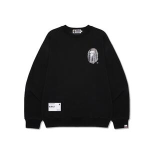 BAPE男装春夏猿游天下秦始皇陵兵马俑文创猿人圆领卫衣X13004K
