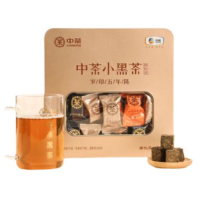 中茶缤纷茯砖千两颗粒安化黑茶
