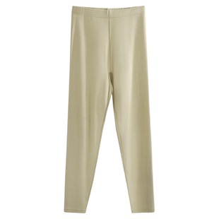 秋冬精梳纯棉保暖裤女士双面磨绒高腰秋裤打底衬裤内穿线裤棉毛裤