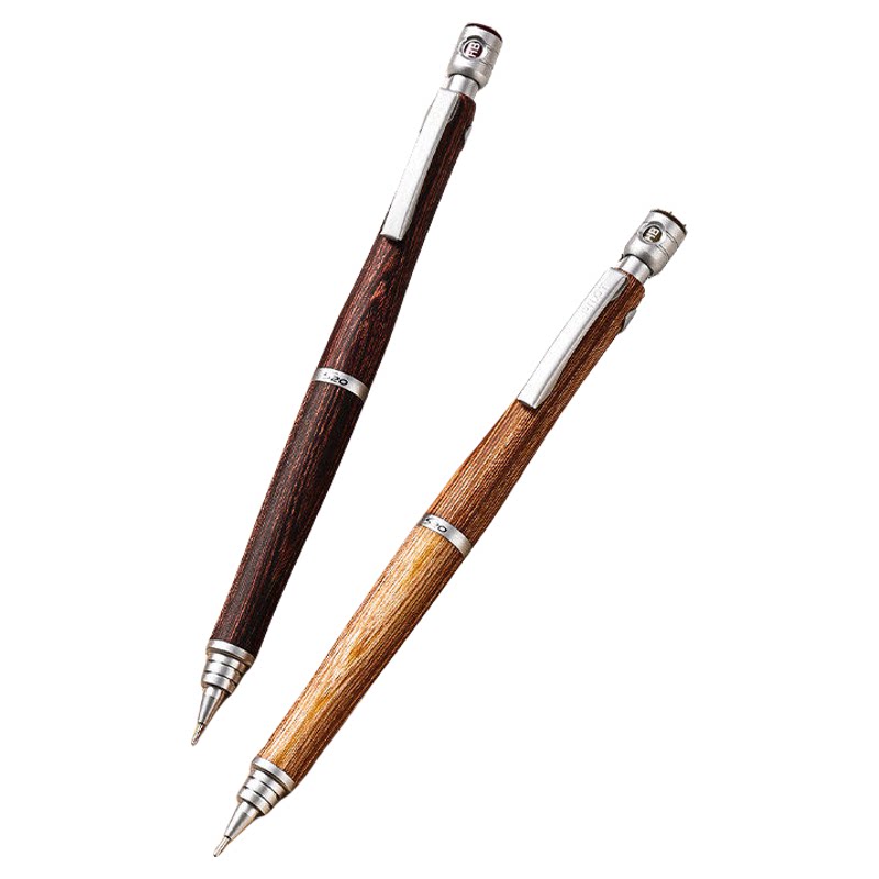 日本pilot百乐S20绘图自动铅笔P-HPS-2SK木制杆0.5mm学生用低重心专业绘画高档送礼活动笔