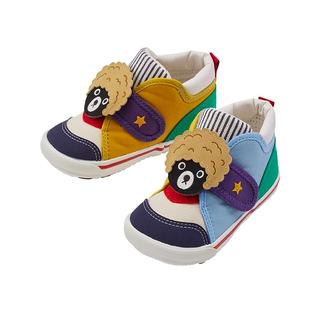 MIKIHOUSE日本制学步鞋男宝宝鞋子四季款女婴儿鞋彩拼童鞋DoubleB