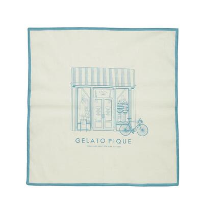 gelatopique门店插画头巾方巾