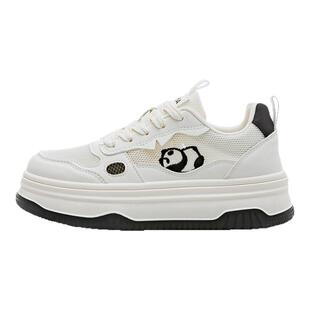 森马网面透气小白鞋女春季2026新款爆款百搭休闲板鞋厚底鞋子女款