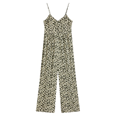 bash2026新款夏季蓝夜复古度假风印花连体裤女吊带连身裤1E26PAVE