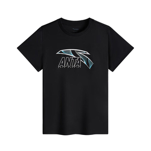 安踏儿童短袖T恤男童2026年春夏季新款运动清凉透气舒适上衣圆领