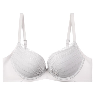 【掌托杯】安莉芳官方奥莱安朵厚款小胸聚拢文胸蕾丝收副乳内衣女