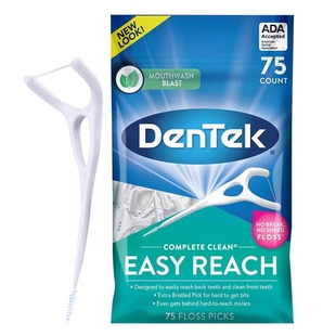【自营】德泰克DenTek进口后槽牙牙线棒超细Y型大牙后牙专用牙线