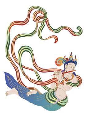 敦煌研究院飞天金属书签文创礼品