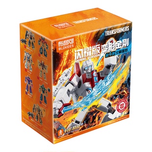 布鲁可积木人变形金刚闪耀版第四弹火种重燃儿童变形可动人偶