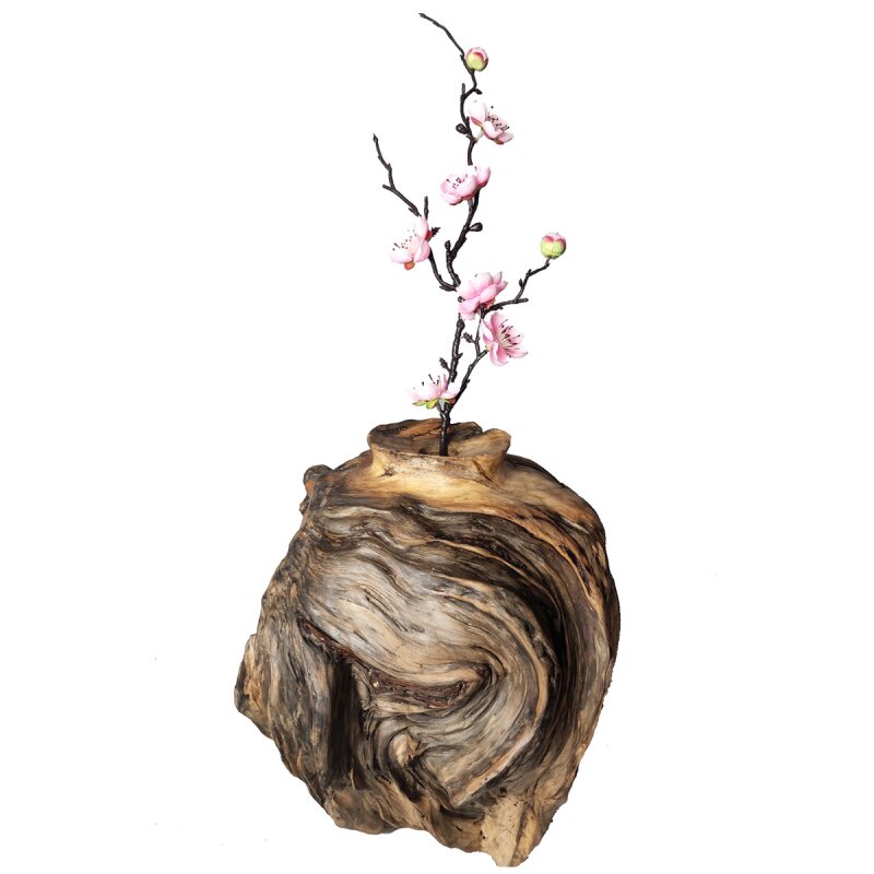 创意时尚风枯木随形瓶插花根雕