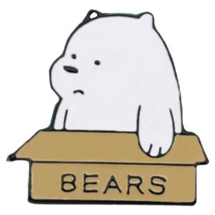 三只小熊胸针可爱日系金属情侣个性徽章别针衣服装饰书包配饰男女