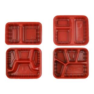 可降解一次性餐盒三格四格五格外卖打包盒快餐盒双格饭盒盒饭商用