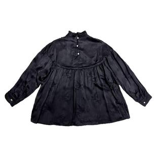 拉贝碧【买一送一】拿破仑 新中式中国风打底衫复古立领宽松衬衫