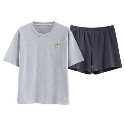 猫人睡衣女夏天带胸垫家居服