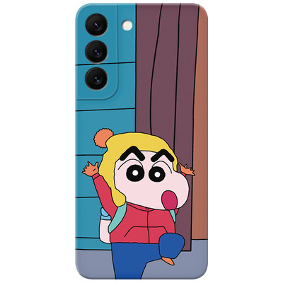 可爱蜡笔小新适用三星s22卡通