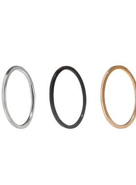 冷淡风钛钢不掉色极细叠戴对戒