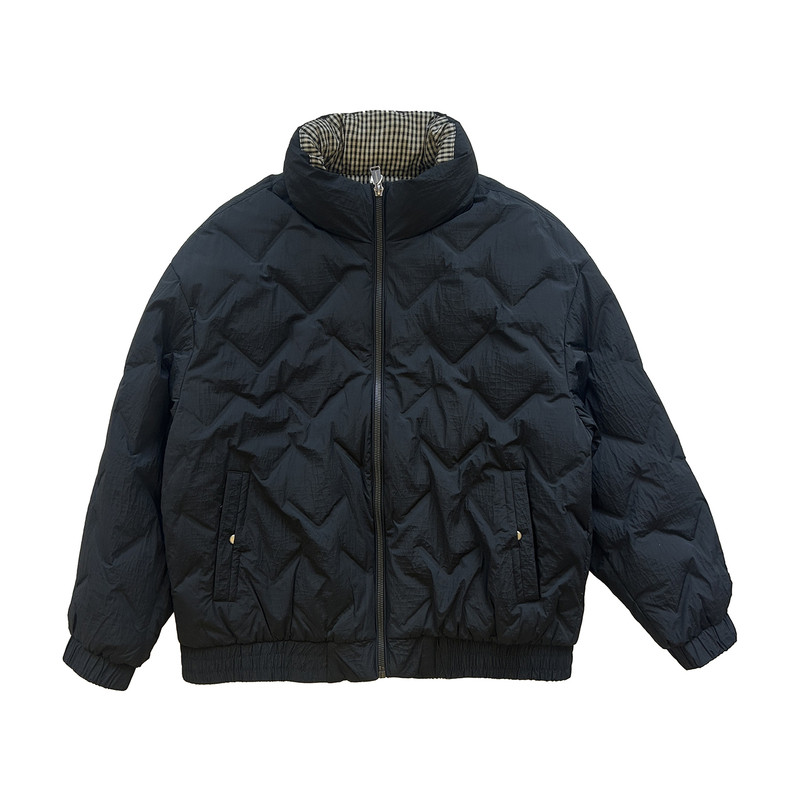 冬季潮流立领简约90绒保暖羽绒服