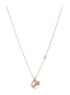 阿玛尼白鹿同款密镶月亮星星项链