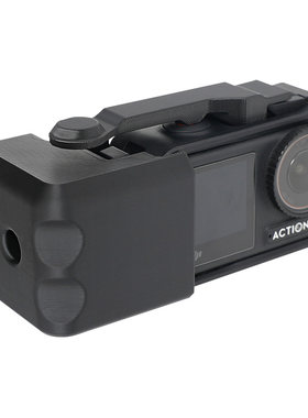手持手柄适用大疆dji action5pro/4/3快门按钮改单反手柄快捷拍摄按键磁吸支架拓展转接件街拍神器配件