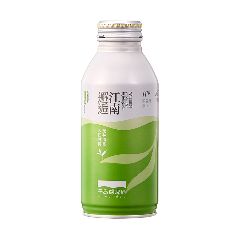 千岛湖啤酒龙井茶啤390ml*12罐