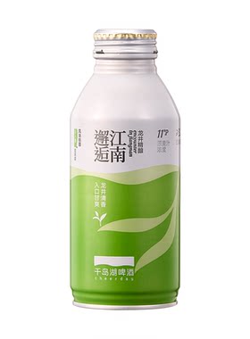 千岛湖啤酒龙井茶啤390ml*12罐