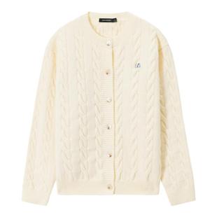 【仿羊绒绞花】Unvesno(UN) 拉夫澳洲保暖加厚针织开衫针织毛衣