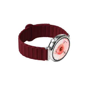 张婧仪同款适用华为手表gt6表带gt5手表带女款专用watchgt6表带磁吸硅胶gt4高端酒红色Pro款gt3智能秋冬女生