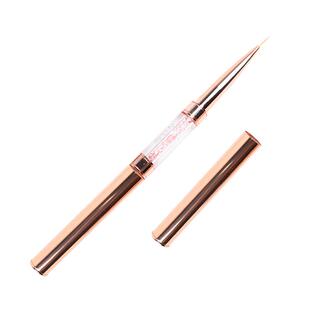 美甲玫瑰金色极细双头拉线笔彩绘指甲图案画线描边初学者短长细刷