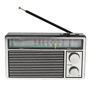 经典款充电复古式多波段收音机指针式调频中短波老年人送父母礼物