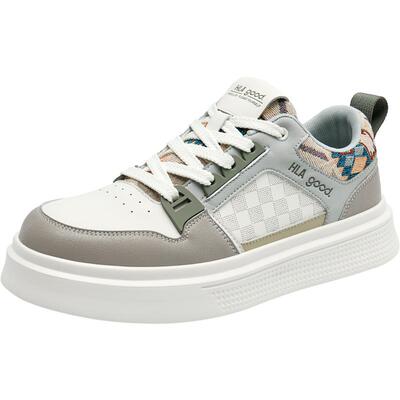 HLA/海澜之家男鞋2026夏季百搭潮鞋增高透气青少年休闲小白板鞋男