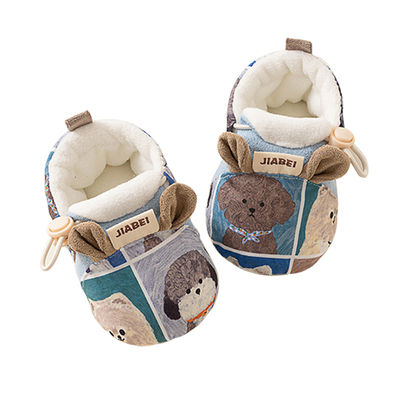 冬季初生婴儿鞋子 0到6到12个月步前鞋袜小月龄小宝宝男 女学步鞋