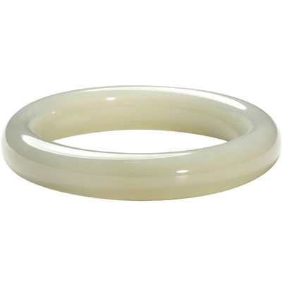 潮宏基和田玉手镯中式国风