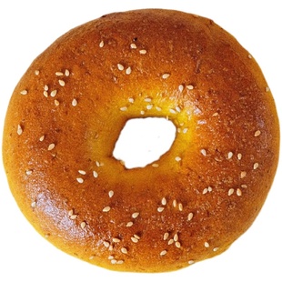 低脂轻卡手作坊 黑芝麻贝果全麦南瓜面包减无糖精油代餐饱腹食品