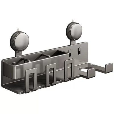 吸盘牙刷置物架免打孔卫生间吹风机支架壁挂式牙膏牙刷杯漱口杯架