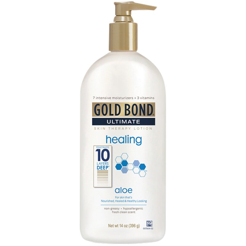 Gold Bond滋养修护身体乳芦荟精粹24小时长效保湿女夏季正品396g