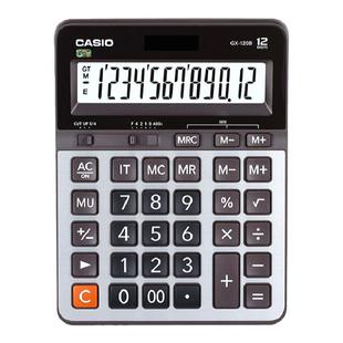 CASIO卡西欧计算器GX-120B财务会计专用计算器太阳能商务款大号大屏家用计算机语音财务大屏大按键财管办公用