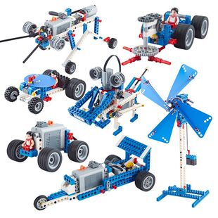 9686编程机器人编程积木电动机械齿轮小颗粒儿童益智科教拼装玩具