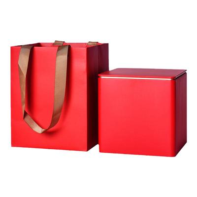 米色茶叶罐铁罐福鼎寿眉白茶半斤