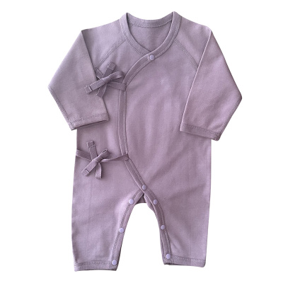 初生婴儿连体衣斜襟和尚服亲肤