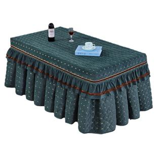 电炉罩烤火桌子罩长方形火炉桌罩套加厚加绒冬季茶几火架被罩裙摆