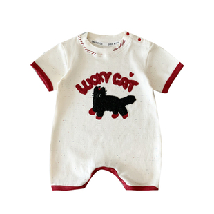 不一样的亲子装sarakids夏季一家三口四口母女母子装夏天婴儿衣服