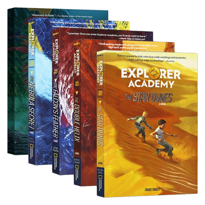 英文原版 Explorer Academy 探险家学院系列1-5册 儿童桥梁章节小说书 青少年冒险主题英语课外阅读 彩色插图 英文版 进口英语书籍