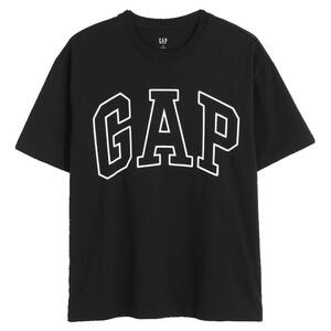 Gap男女装2024夏季新款纯棉字母logo圆领短袖T恤基础款上衣