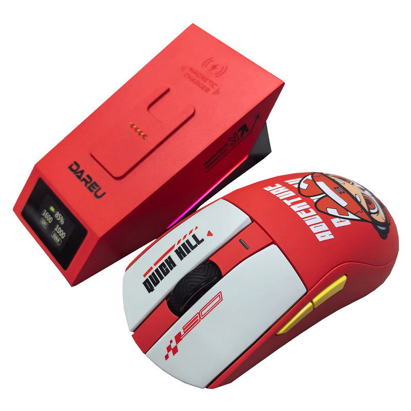 达尔优CM610V2Max双模轻量化电竞游戏鼠标有线无线可选cf吃鸡专用