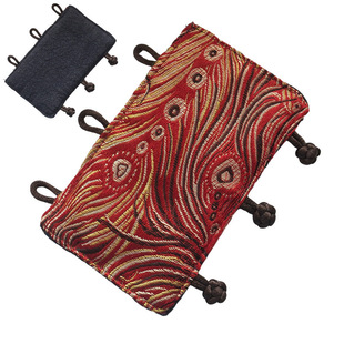 茶道零配功夫茶具铁壶提梁壶把套防烫布束隔热小布套铜壶银壶家用