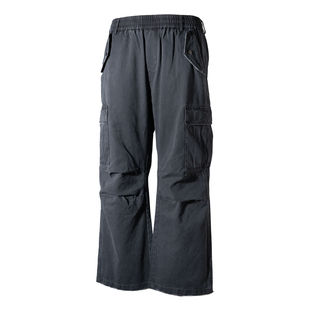 LOADMIND水洗做旧美式工装裤休闲复古裤子男宽松直筒多口袋长裤潮