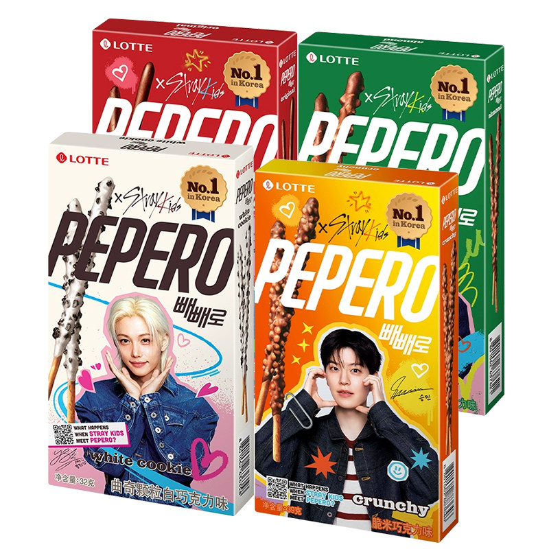 派派乐巧克力棒韩国进口乐天pepero长条涂层蛋糕装饰饼干零食曲奇