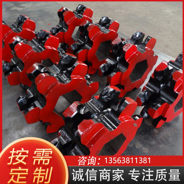 工业传动链轮提升机双节距链轮 输送机械配件矿用不锈钢链轮