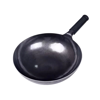 章丘宗师黑锅圆底老式炒锅无涂层