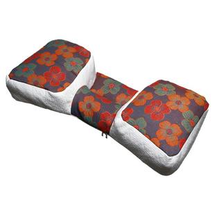 荞麦颈椎枕圆枕头蝶形颈椎枕圆柱形蝴蝶颈椎枕反弓护颈椎枕反牵引